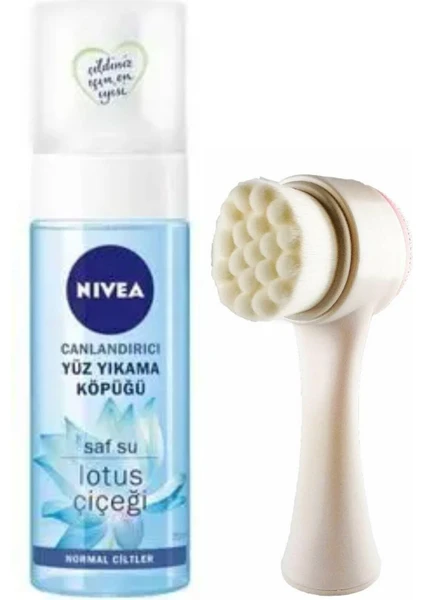 Yüz Yıkama Köpüğü Normal Ciltler 150 ml & Fluweel Yüz Temizleme Fırçası