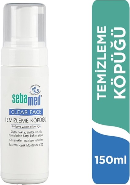 Clear Face Temizleme Köpüğü 150