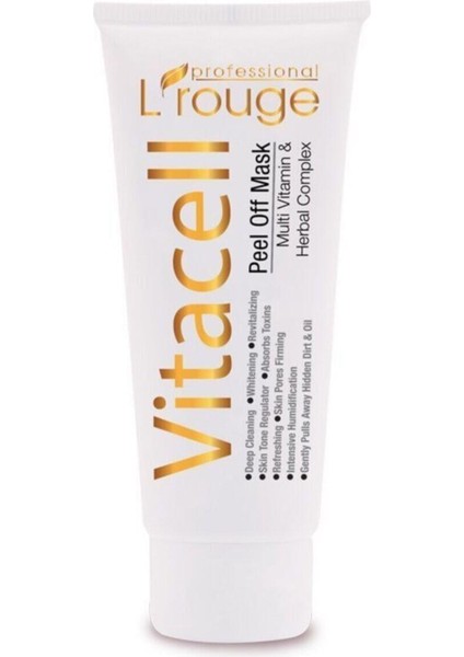 L'roruge L'rouge Vitacell Peel Off Mask Multi Vitaminli Besleyici ve Temizleyici Maske