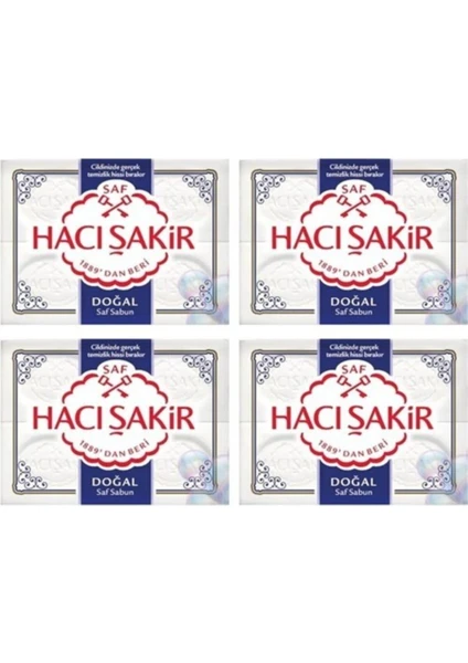 Hacı Şakir Banyo Sabunu Doğal 4X600 gr