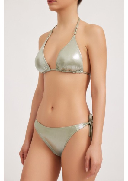 Mint Kadın Bağlamalı Bikini Alt Soft Yeşil