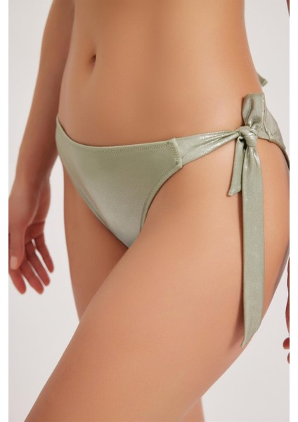 Mint Kadın Bağlamalı Bikini Alt Soft Yeşil modelleri