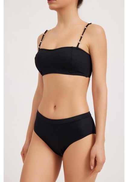 Black Kadın Bikini Alt Siyah