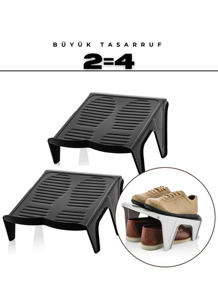 Kaktüskedi Mega Ayakkabı Yer Tasarruf Organizeri 2 Li 714508 modelleri