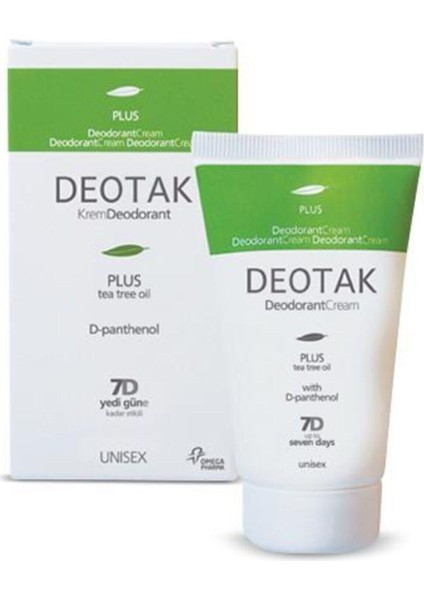 Plus Deodorant Krem 35 ml Deotak Balım