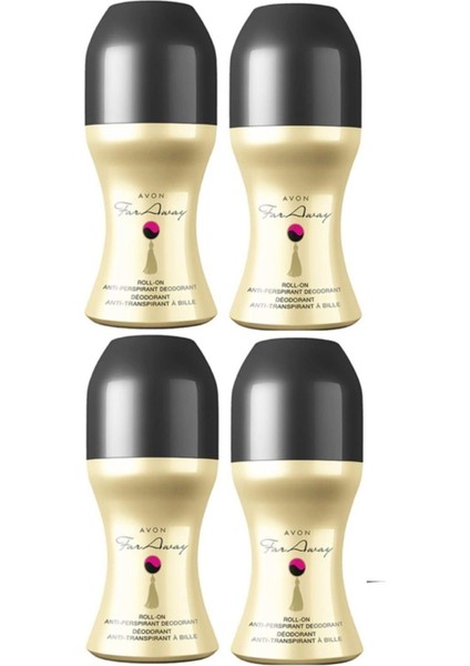 Far Away Kadın Antiperspirant Roll On Deodorant Dörtlü