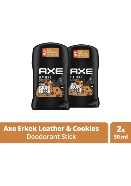 Leather & Cookies Erkek Deodorant Stick 50 ml X2