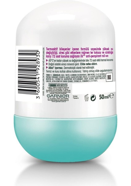 Mineral Termal Koruma Kadın Roll-On Deodorant 3600541928930 modelleri
