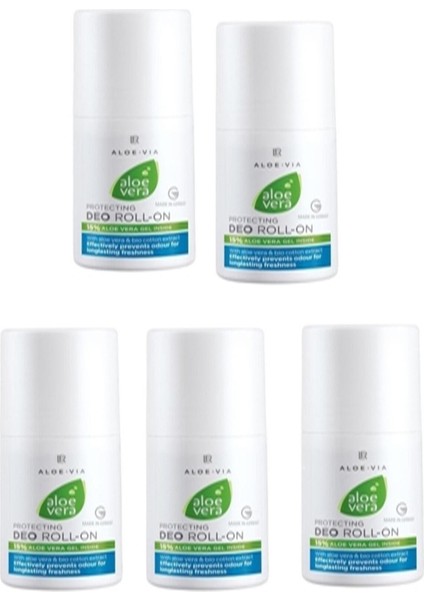 Aloe Vera Deo Roll On 50 ml x 5 Adet