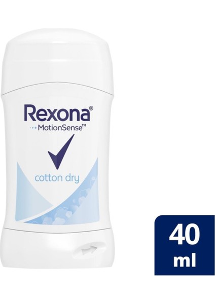 Kadın Stick Deo Cotton Dry Anti-Perspirant 40 ml - 2'li Avantaj Paketi