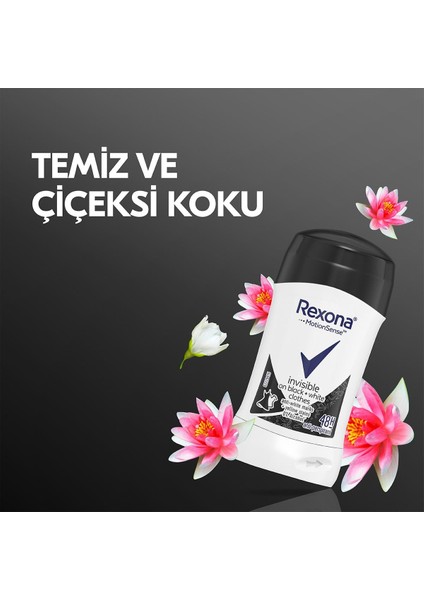 Motion Sense Kadın Stick Deodorant Invisible On Black + White Clothes 40 G x 2 Adet