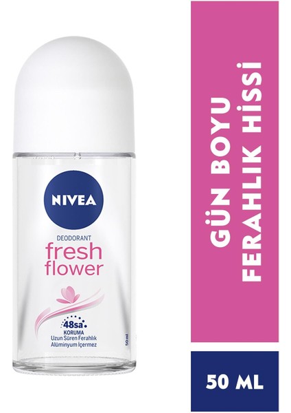 Kadın Roll On Deodorant Fresh Flower,48 Saat Koruma 50 ml X2 Adet,taze Çiçek Kokusu fiyatları