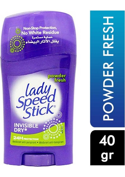 Lady Speed Stick 40 G Invisible Dry Powder Fresh 022200963695