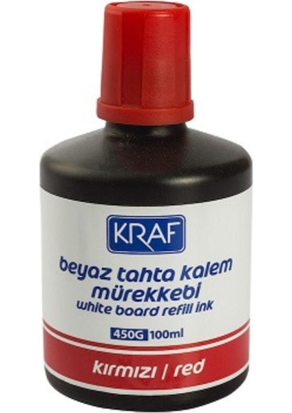 Beyaz Tahta Kalem Mürekkebi Kırmızı 100 ml