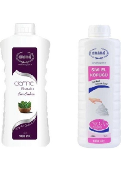 Defne Ekstraktlı Sıvı Sabun 1000 ml ve Sıvı El Köpüğü 1000 ml