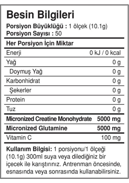Bigjoy Creatine + Glutamine 505 Gr - fiyatları
