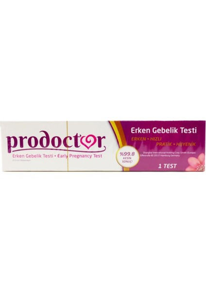 Erken Gebelik Testi %99,8 Kesin Sonuç 1 Adet Kalem