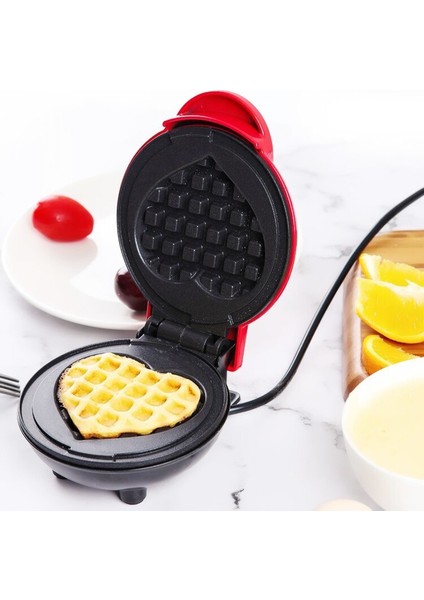 Kalp Waffle Makinesi Tost Makinesi Sandviç Makinesi Kek Makinesi Kahvaltı Yapıcı Kalp Şeklinde Waffle (Yurt Dışından)