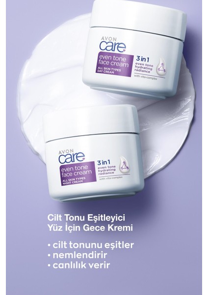 Care Cilt Tonu Eşitleyici Yüz Için Gece Kremi 100ML.