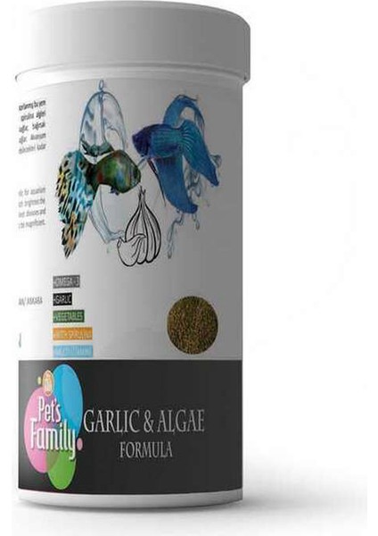 Pets Family Garlıc & Algae Formula 250ML/110G