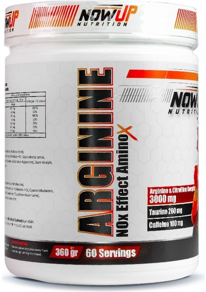 Nowup Nutrıtıon Arginine / Cherry & Berry 360 Gr