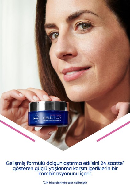Cellular Expert Filler Sıkılaştırıcı Gece Yüz Bakım Kremi 50 Ml,hyaluronik Asit fırsatları