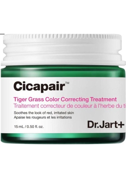 Dr.jart + Cicapair Tiger Grass Kaplan Otu Renk Düzeltici Bakım 15ML 15ML Tıger