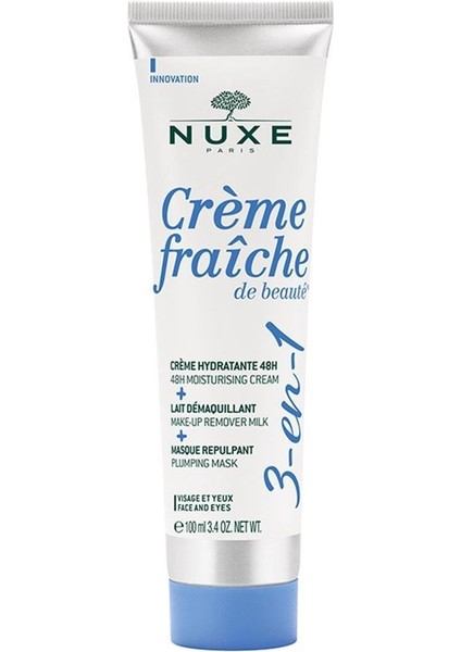 Creme Fraiche De Beaute 3 En 1 48H 100 ml - 3 Etkili Krem