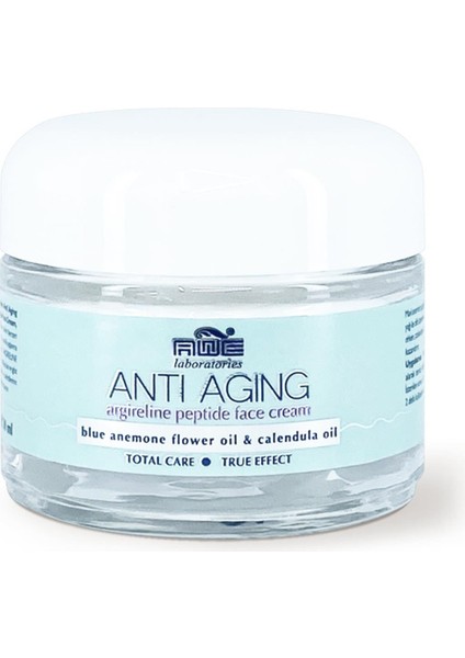 Awe Cemre Awe Laboratories Anti Aging Argireline Peptide Yüz Kremi 30 ml /botoks Etkili / Mavi Anemon Kremi