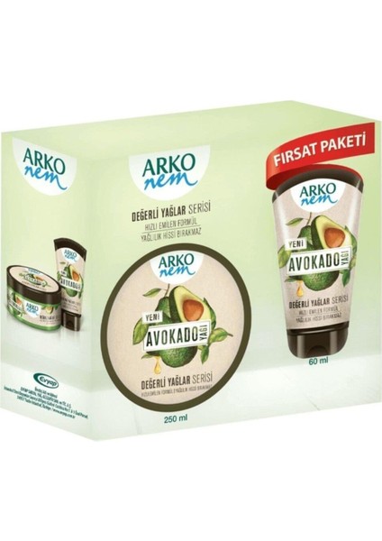 Nem Avakado Değerli Yağlar Serisi 250 ml +60 ml Arkonem Avakado