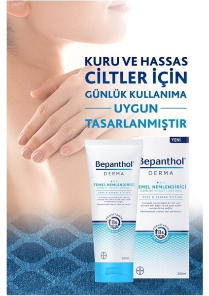 Derma Temel Nemlendirici Günlük Vücut Losyonu 200 ml