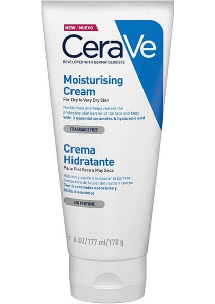 Cerave Moisturising Cream Kuru ve Çok Kuru Ciltler Için 177 ml