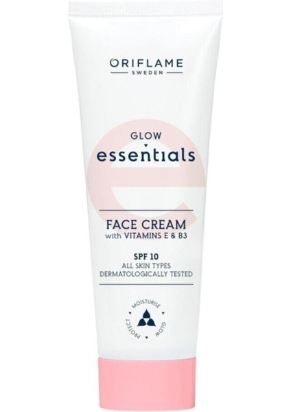 Glow Essentials E & B3 Vitaminli 10 Spf Yüz Kremi
