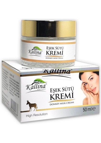 Kallina Eşek Sütü Kremi (Saf,doğal) 50 ml Eşek Sütü