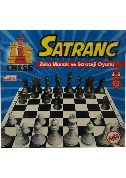 Elif Iş Eğitimi Ahşap Zeminli Satranç Takımı 32CM