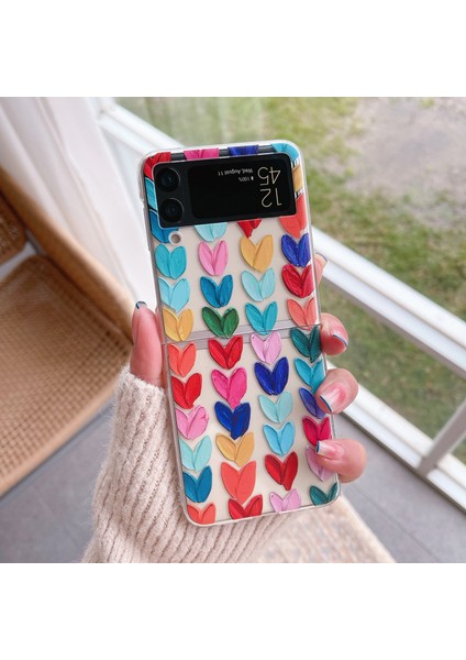 For Samsung Galaxy Z Flip 3 Küçük Aşk Kalıbı Cep Telefonu Kılıfları (Yurt Dışından)
