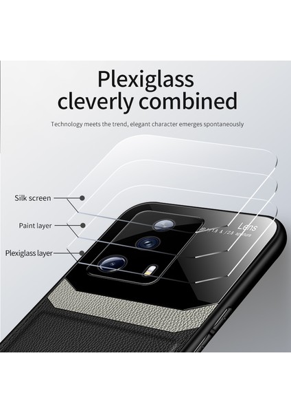 For Xiaomi 13 Lite Ticari Işler Deri Desen Cep Telefonu Kılıfları (Yurt Dışından) fırsatları