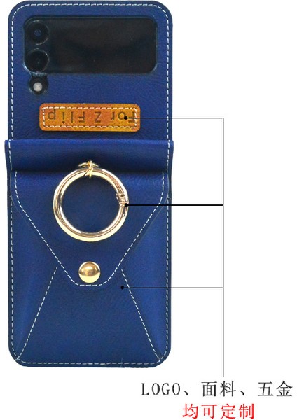 For Samsung Galaxy Z Flip 4 Yüzük Kartı Ekle El Çantası Cep Telefonu Kılıfları (Yurt Dışından) modelleri