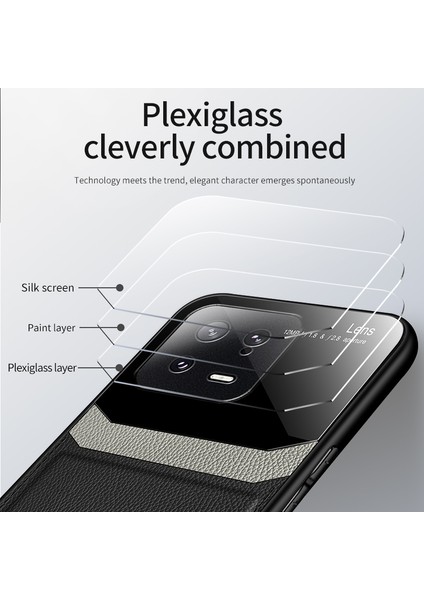 For Xiaomi 13 Pro Ticari Işler Deri Desen Cep Telefonu Kılıfları (Yurt Dışından)