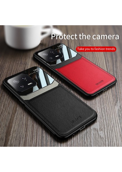 For Xiaomi 13 Pro Ticari Işler Deri Desen Cep Telefonu Kılıfları (Yurt Dışından)