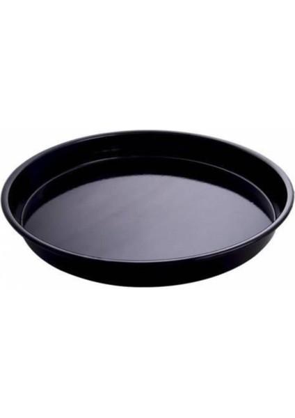 Istoç Türk 34 cm Emaye Fırın Tepsisi,Büyük Boy Yuvarlak Çinko Tepsi 34 x 6 cm lı Emaye Börek Baklava Tepsisi