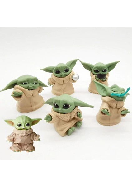 Hepbimoda Star Wars 6lı Baby Yoda Figür Seti Oyuncak Karakter