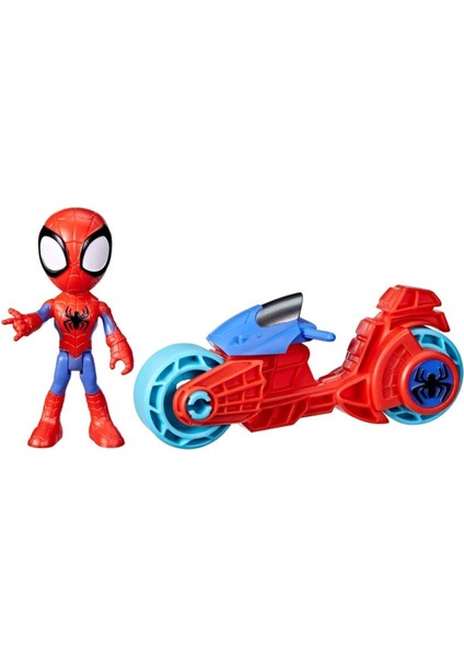 Marvel Spider-Man Spider And Hıs Amazıng Frıends Motorsiklet ve Figür Spidey F6777-F7459