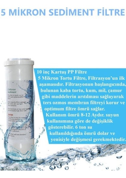 Su Arıtma Açık Kasa Su Arıtma Cihazı 3'lü Filtre Seti fiyatları