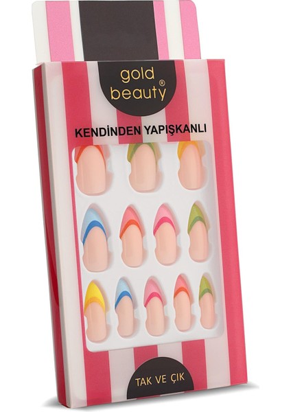 Tak ve Çık Kendinden Yapışkanlı Takma Tırnak