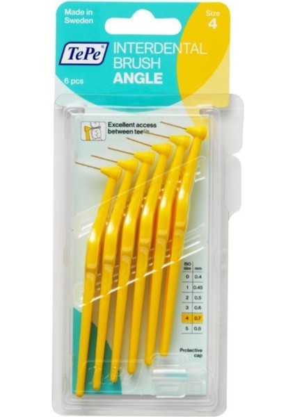 Arayüz Fırçası Angle Saplı 0.7 Mm - Sarı
