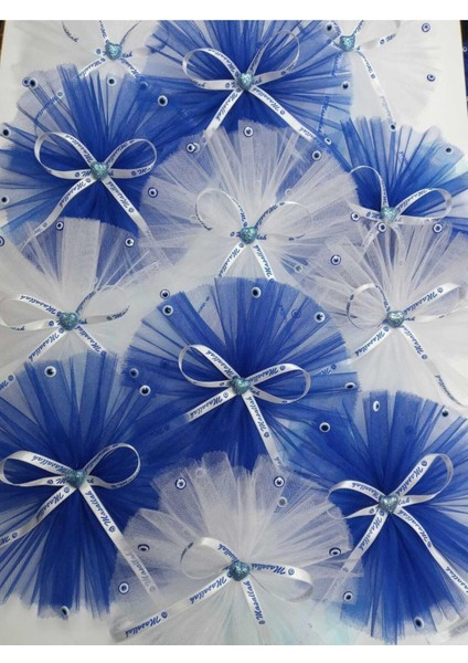 Minihobiyum 10'lu Set Nazar Boncuklu Sünnet Konvoy Süsü Bohça Süsü