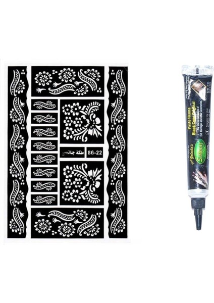 Hint Kınası Seti - Hint Kınası & Kına Deseni - 04