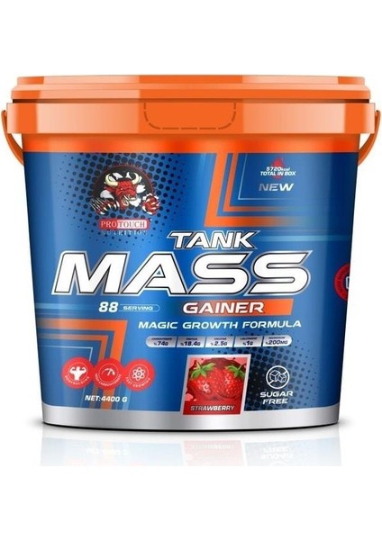 Tank Mass Gainer 4400 Gr 88 Servis - Çilek