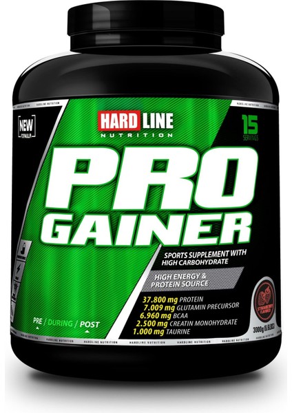 Hardline Progainer Çilek Aromalı 3000 Gr